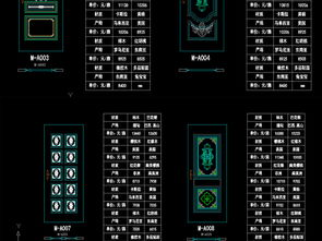 精品木門廠CAD圖庫 實木門移門三維剖面設(shè)計與平面圖大全解析